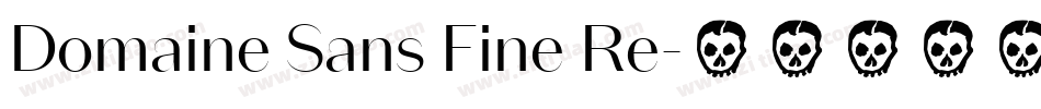 Domaine Sans Fine Re字体转换 Domaine Sans Fine Re字体转换